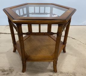 Late 20th Century Octagon Lamp Table
