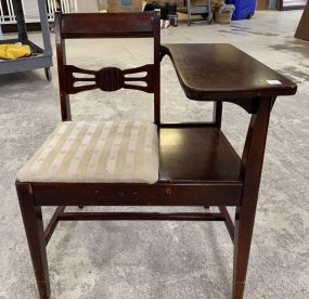 Mahogany Telephone Bench