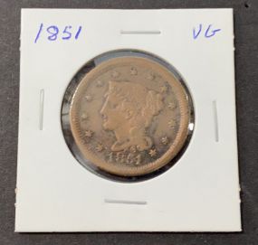 1851 Large Cent Full 