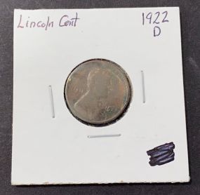 1922-D Lincoln Cent Better Date