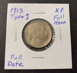 1913 Type 1 Raised Mount Buffalo Nickel