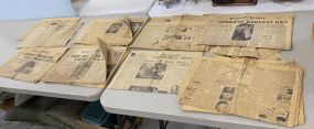 Collection of Early 1940's Clarion-Ledger Newspaper
