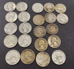22 Mixed Dates Silver Quarters