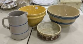 Group of Stoneware Pottery