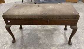 Antique Queen Ann Piano Bench