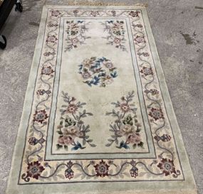 Small Chinese High Pile Area Rug 3 x 5