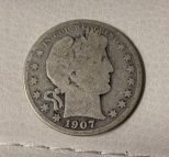 1907 Barber Half Dollar