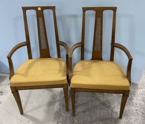 Pair of Drexel Vintage Arm Dining Chairs
