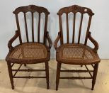 Pair of Walnut Side Chairs