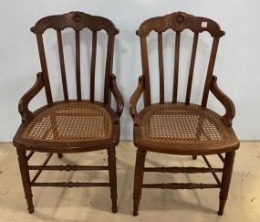 Pair of Walnut Side Chairs