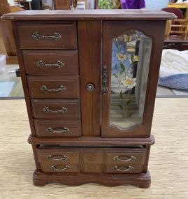 Small Cherry Jewelry Cabinet