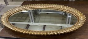 Gold Gilt Oval Wall Mirror