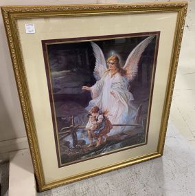 Angel and Child Framed Print
