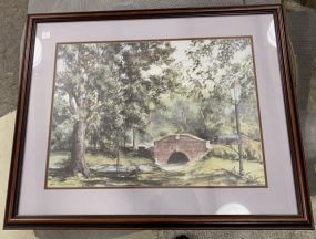 Doris Mathews Framed Bridge Print