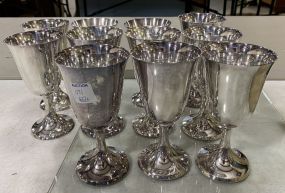 11 Silver Plate Goblets