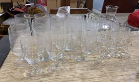 Group of Clear Glass Stemware