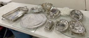 Group of Silver Plate Serving Pieces