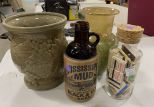 Glass Vases and Mississippi Mud Beer Bottle
