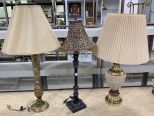 Three Decorative Table Lamps