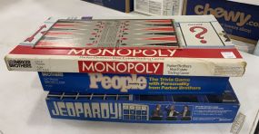 Monopoly, People, Jeopardy Board Games