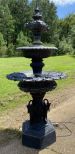 Large Cast Aluminum Two Piece Fountain