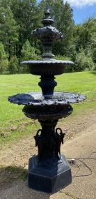 Large Cast Aluminum Two Piece Fountain