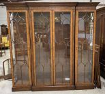 Large Three Three Section Display Cabinet