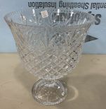 Large Crystal Center Piece Bowl