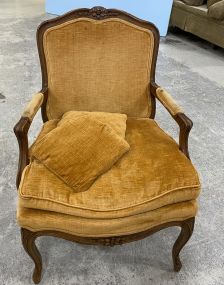 French Style Upholstered Arm Chair