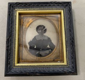 Framed Antique Tin Type