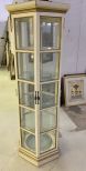 White Octogen Display Cabinet