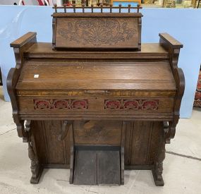 Antique Oak Organ