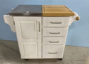 Modern Rolling Kitchen Island