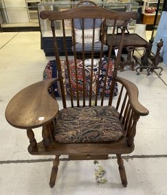 Primitive Comb Back Chair Writing Desk