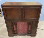 Vintage Mahogany Radio Cabinet