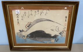 Oriental Style Fish Print