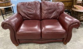 Lane Leather Love Seat