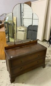 Vintage Walnut Dresser