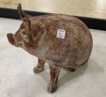 Pottery Pig Money Bank