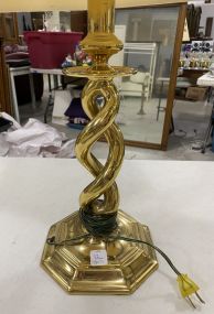 Brass Twist Lamp