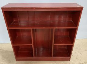 Red Painted Bookcase