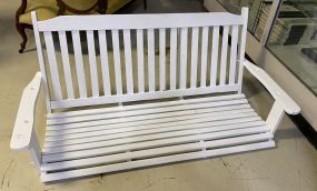 White Painted Porch Swing