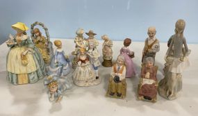 Group of Bisque Porcelain Figurines