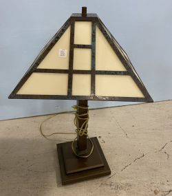 Modern Glass Shade Table Lamp
