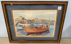 Aegina Boat Print