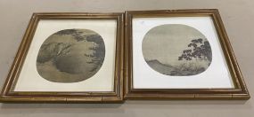 Two Oriental Landscape Prints