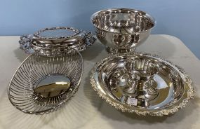 Four Silver Plate Serving Pieces