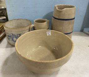 Four Stoneware Pottery Pieces