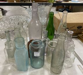 Group of Vintage Glass Bottles