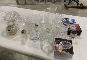 Pressed Glassware Lot